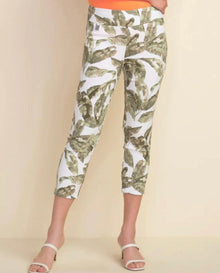 Joseph Ribkoff Leaf Print Pants