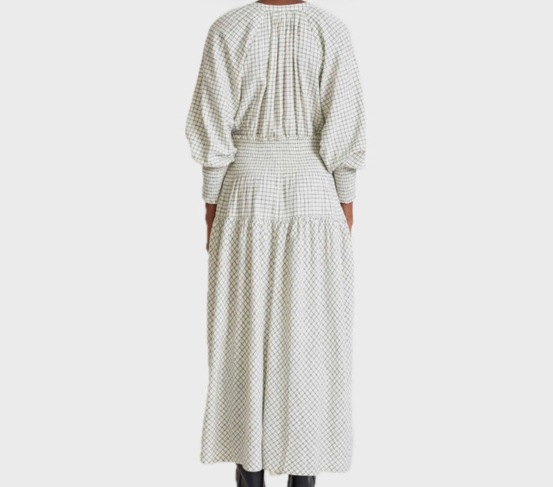 Apiece Apart La Ventura Dress - Cream Check