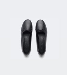 Frēda Salvador Roma Ballet Flat - Black Vegetable Calf