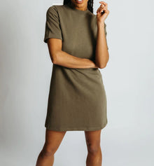 LEALLO Erin Zippe Back Dress - Olive