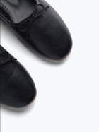 Frēda Salvador Roma Ballet Flat - Black Vegetable Calf