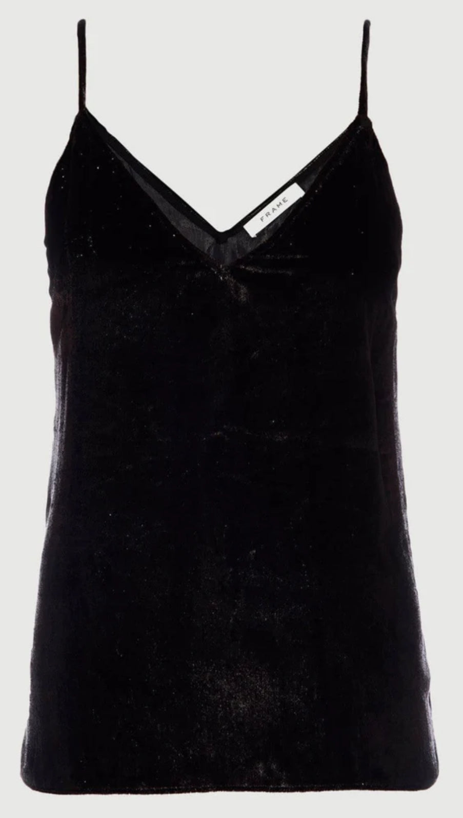 Frame Velvet Shimmer Camisole - Noir