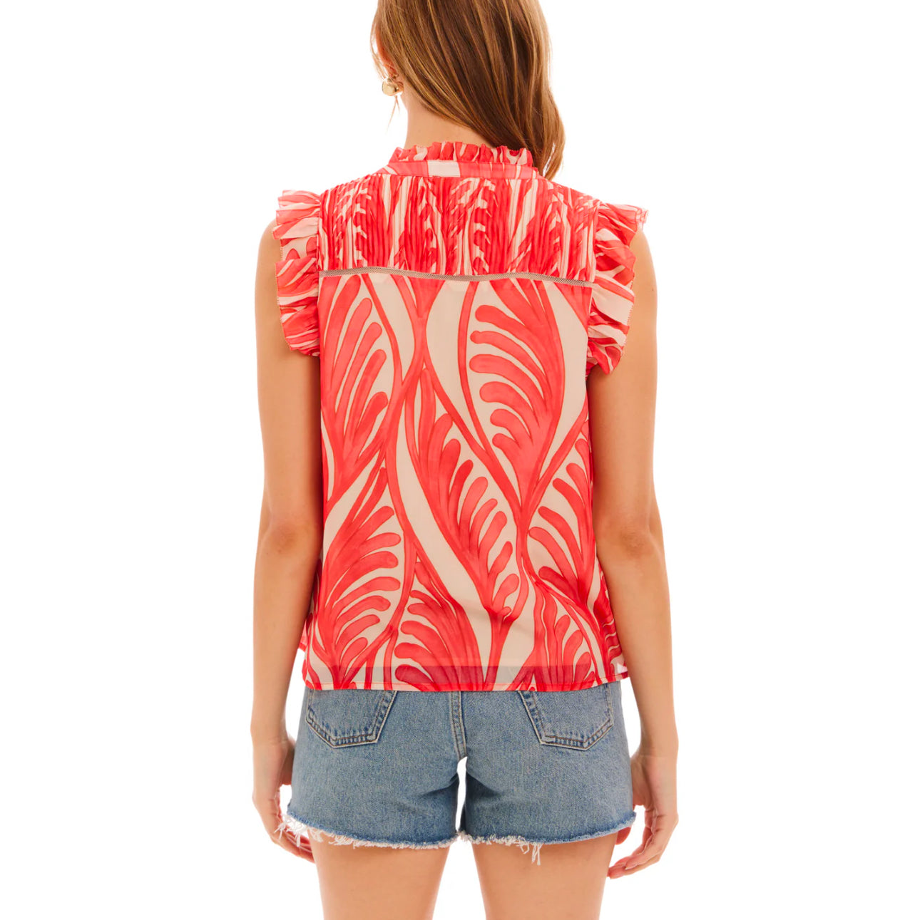 Allison New York Skylar Top - Coral Print