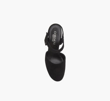 Cordani Torin Ankle Strap Platform Pump - Black Suede