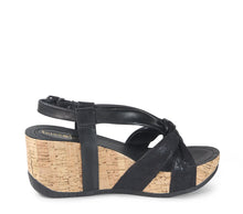 bussola Formentera Cross Straps Wedge Sandals (Nero)