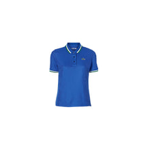 Lacoste UV Protect Stripe Collar Tennis Polo - Cobalt