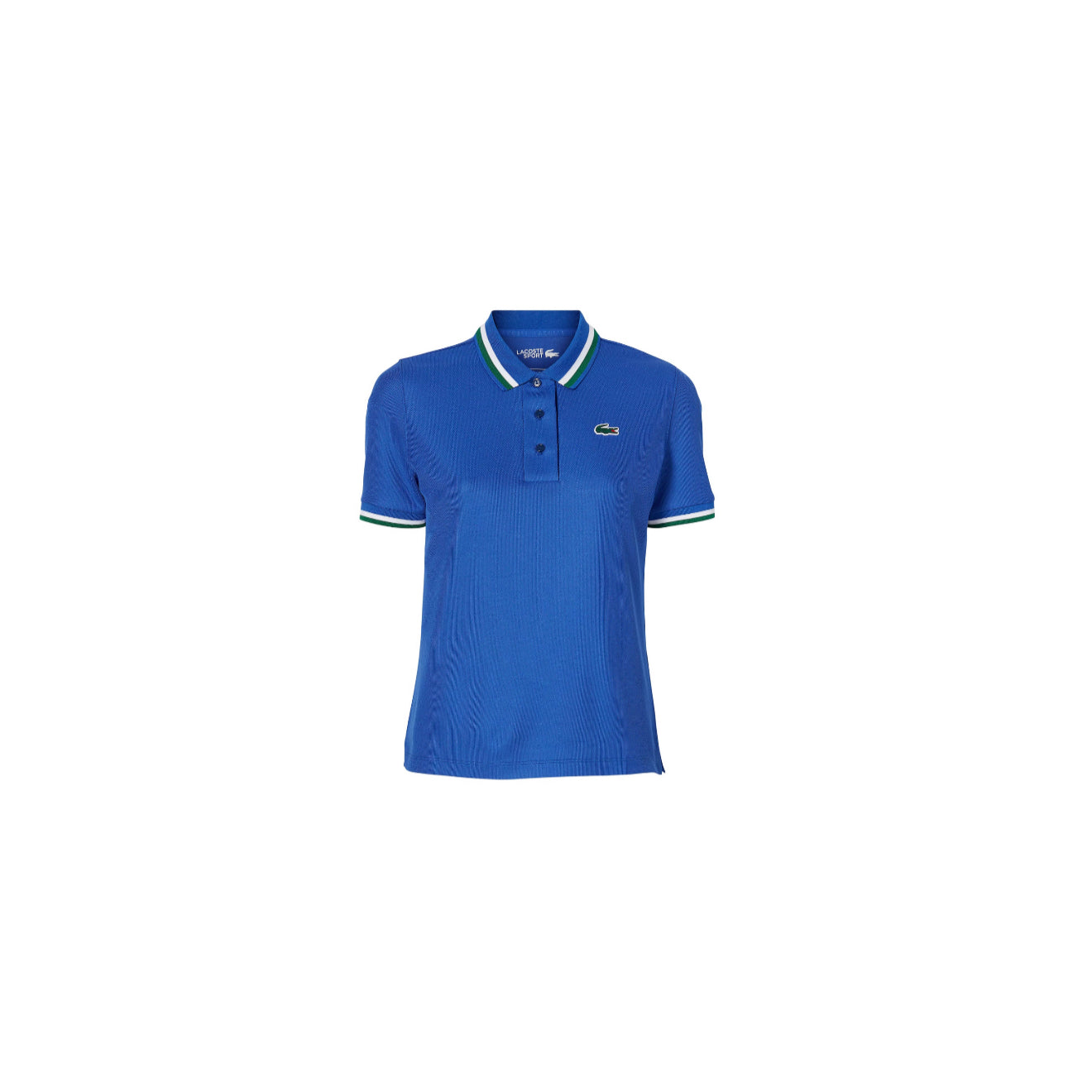 Lacoste UV Protect Stripe Collar Tennis Polo - Cobalt