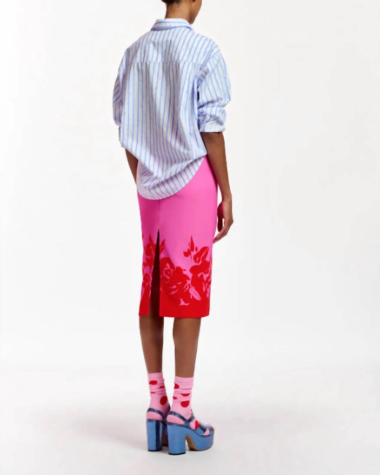 Essentiel Antwerp Fairydust Print Skirt - Granny’s Lipstick