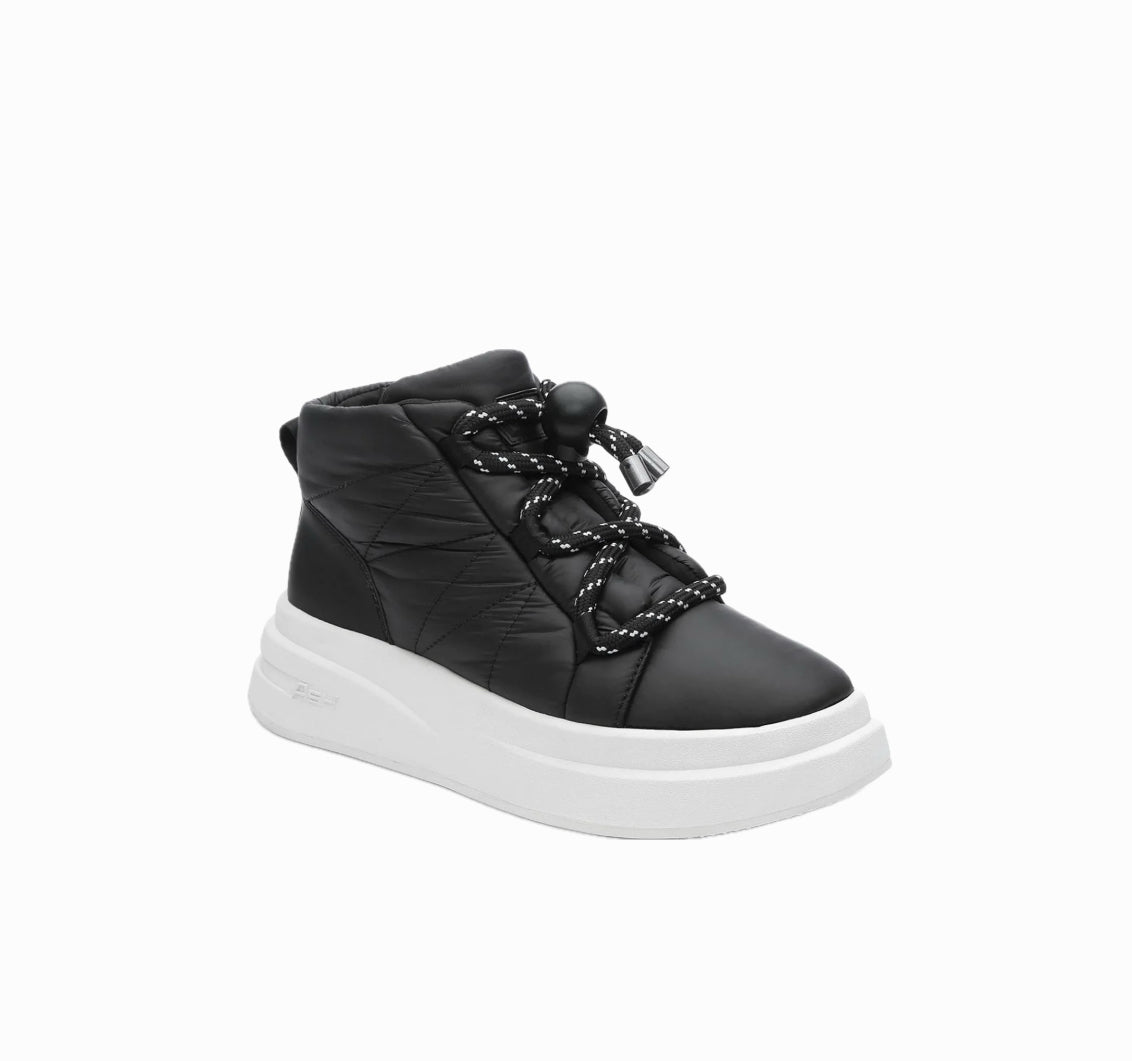 ASH Igloo Puffy High Top Platform Sneakers - Black