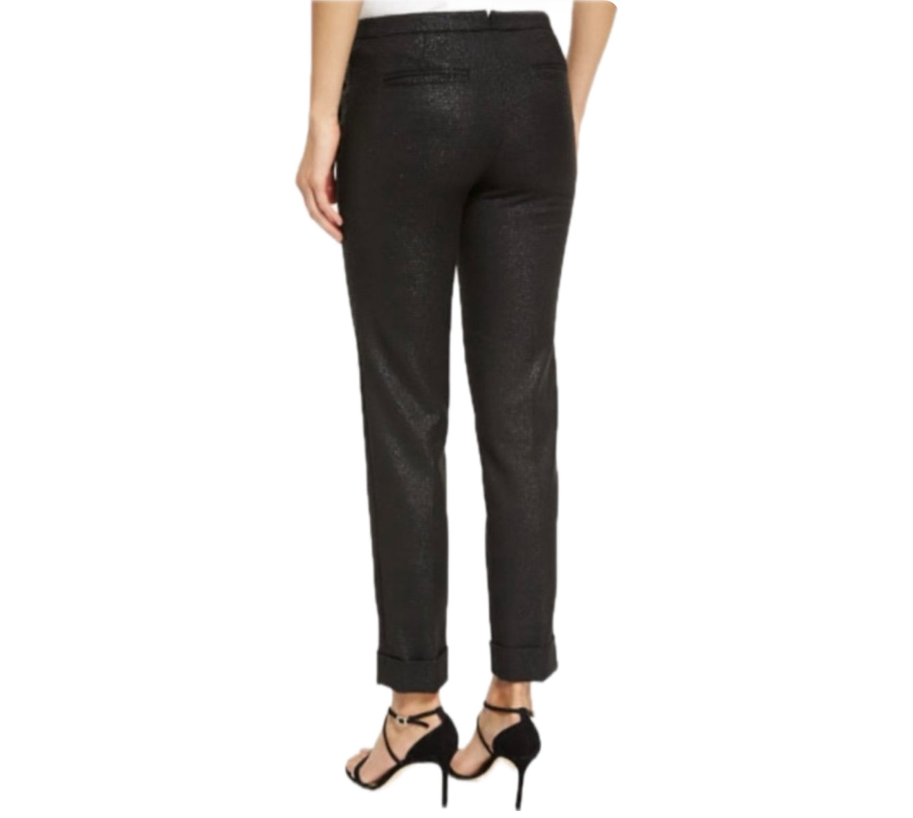ATM Stretch Sparkle Classic Slim Pants - Black