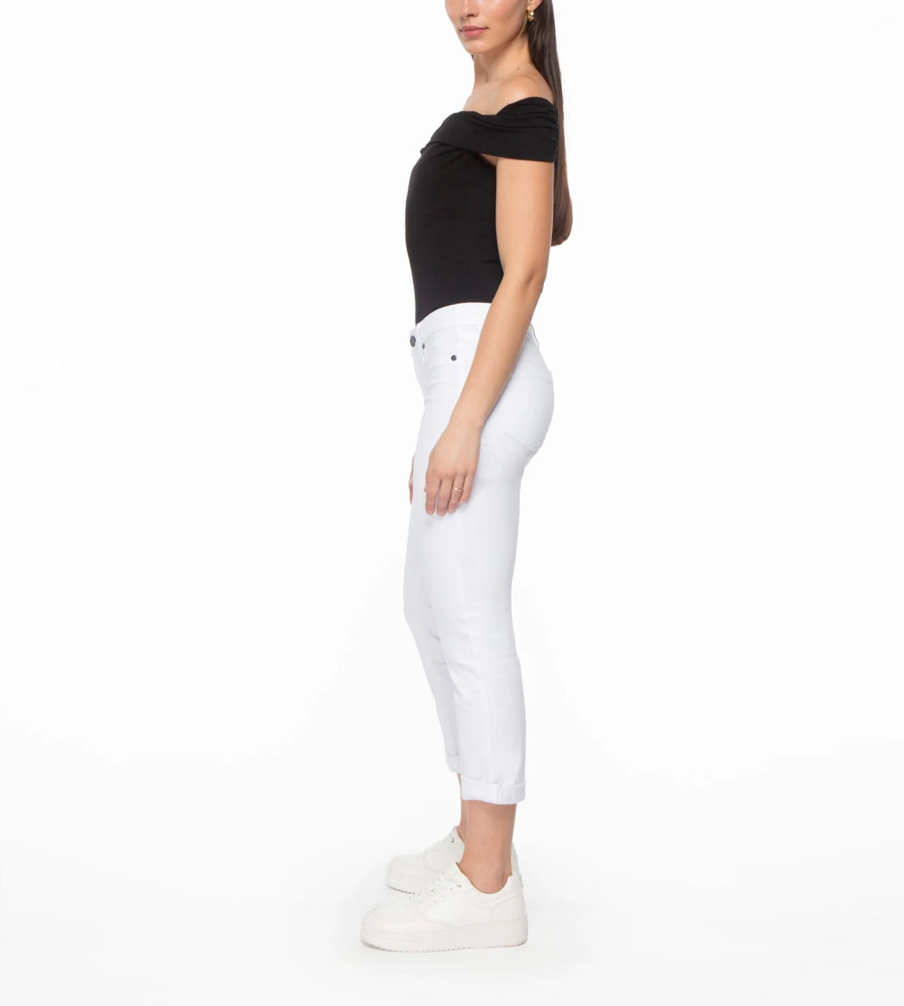 Parker Smith Camden Cuffed Crop - Eternal White