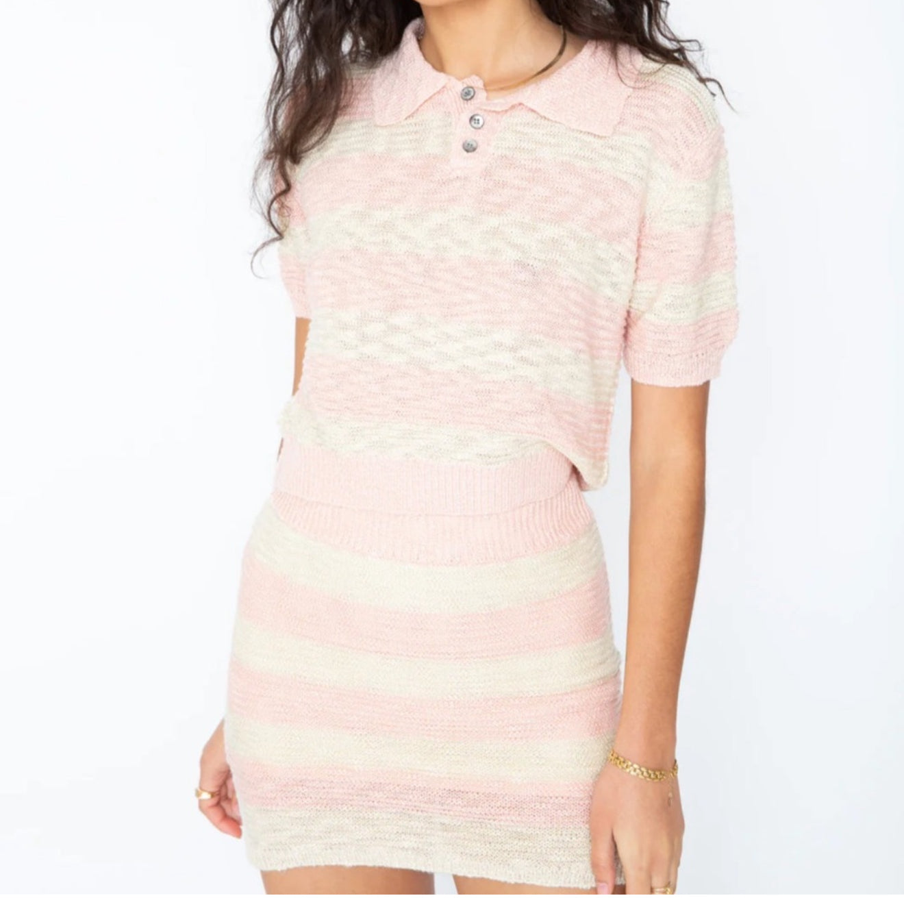 Callahan Knitwear Ang Polo - Gossamer Pink