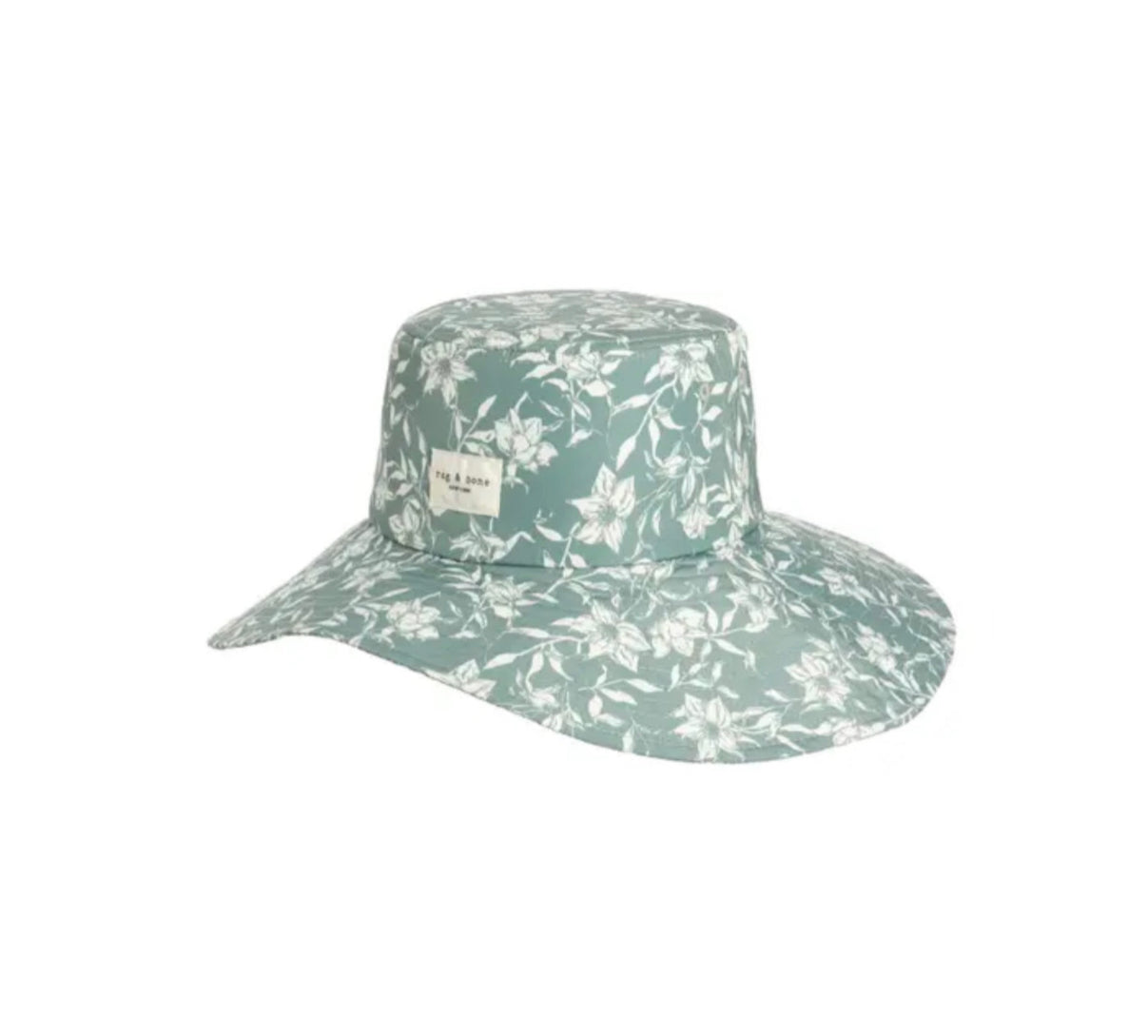 rag & bone Rag & Bone Addison Cruise Hat - Leaf Green Floral