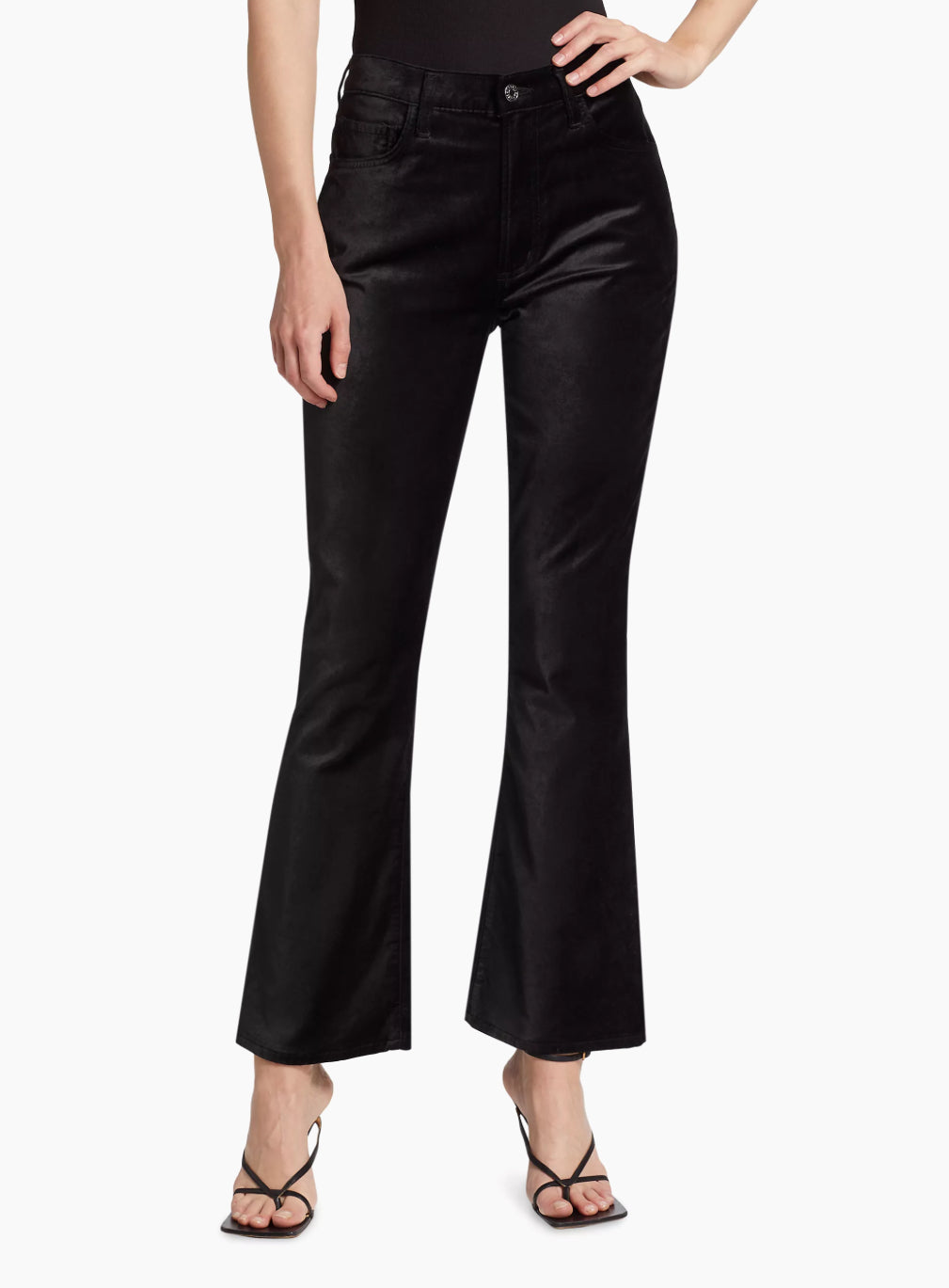 Agolde Nico Velvet Boot Cut Trousers - Beetle