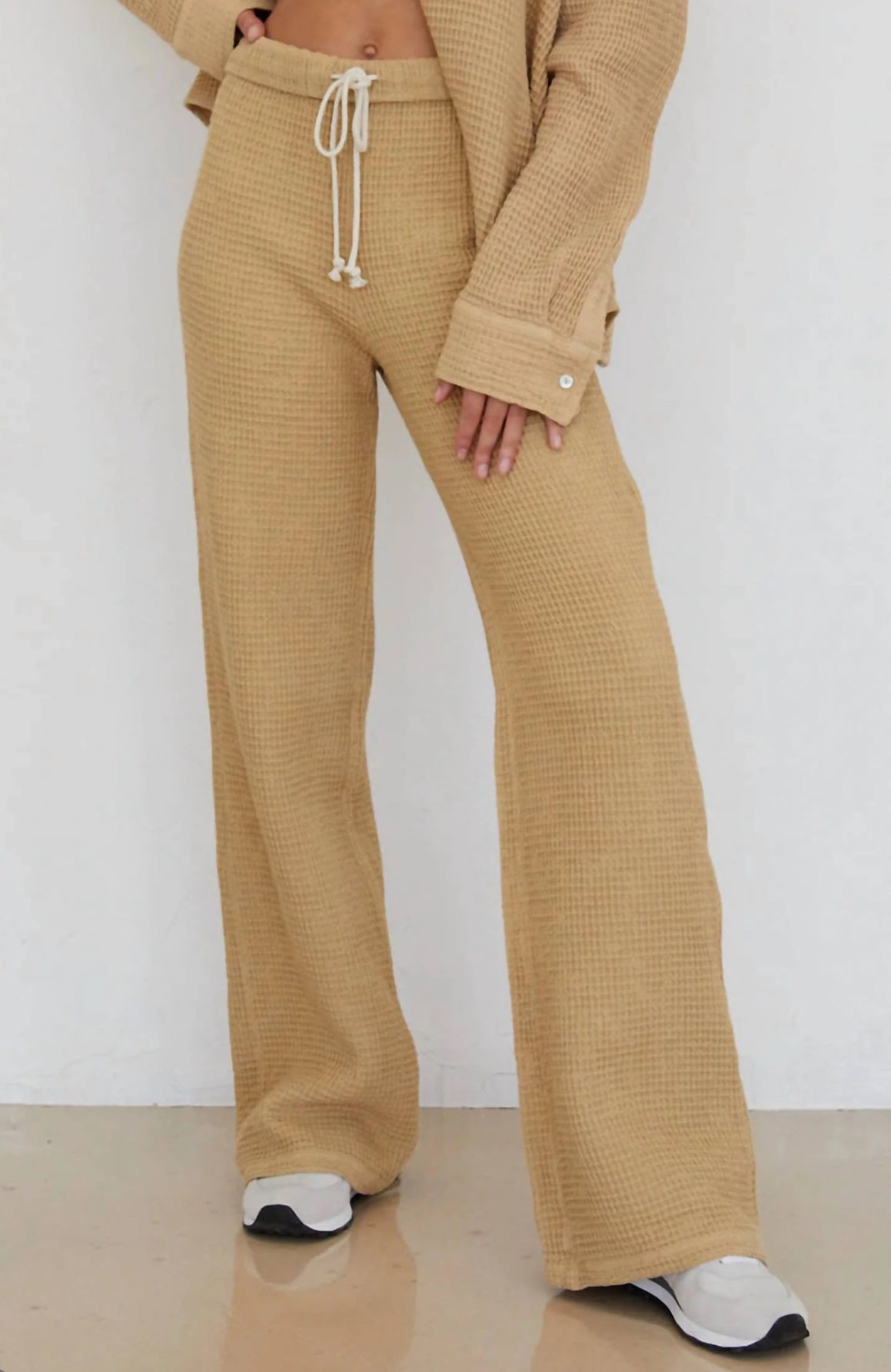 DONNI. The Waffle Roll Pant - Lychee