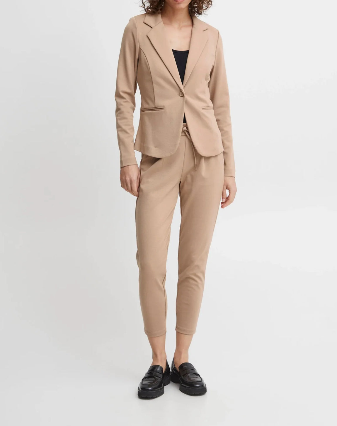 ICHI Kate Blazer - Tan