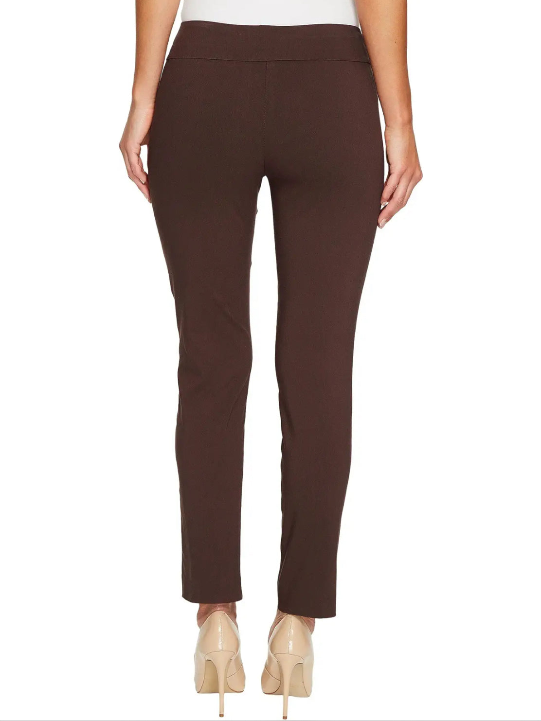 Krazy Larry Pull-On Ankle Pants - Brown
