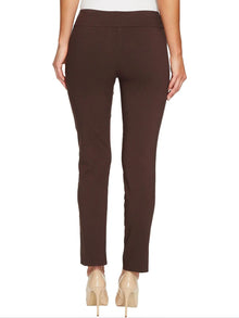 Krazy Larry Pull-On Ankle Pants - Brown
