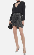 IRO Baying Skirt - Black/Silver