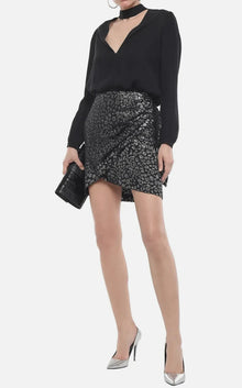 IRO Baying Skirt - Black/Silver