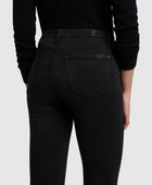 7 For All Mankind Slim Illusion Luxe High Waist Skinny - Black