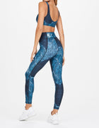 The Upside Tie Dye Python Midi Dance Pant - Jewel