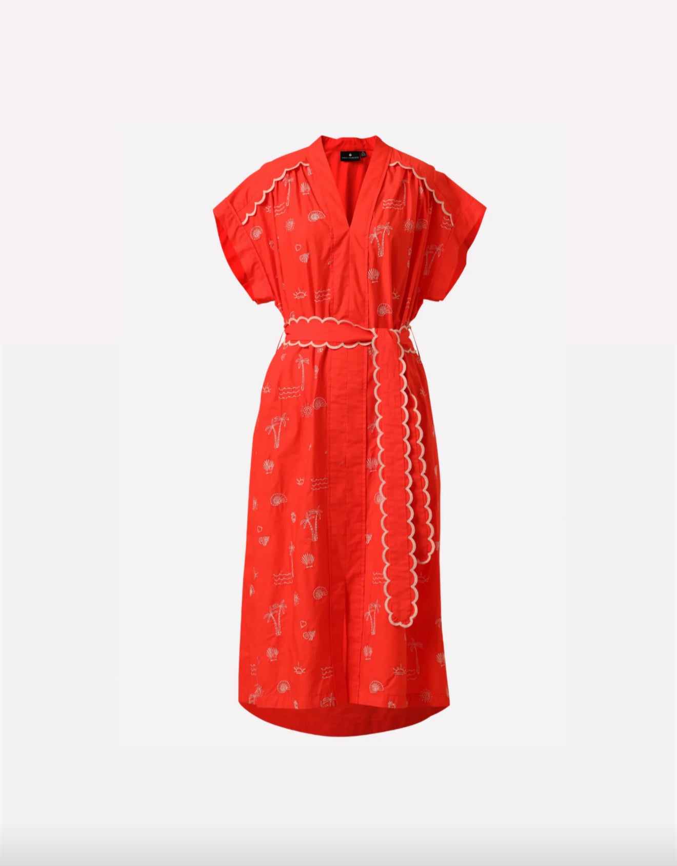 Emily Lovelock Adley Dress - Flame Scarlet