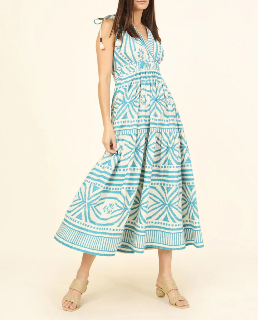 Omika Rosalita Midi Dress - Jolie Lagoon