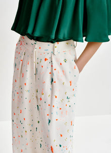Essentiel Antwerp Hilmington Embroidered Pants - Multicolor/Off-White