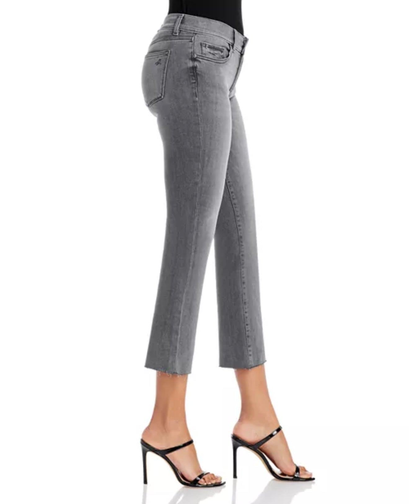 DL1961 Mara Instasculpt Mid Rise Straight Jeans - Overcast Raw
