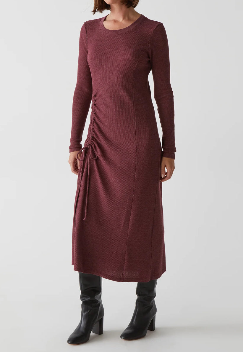 Michael Stars Ilia Thermal Midi Dress - Boysenberry