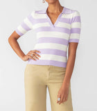 Sanctuary Prep Polo Rib Top - Washed Taffy