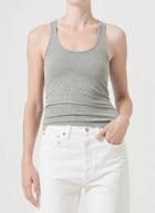 AGOLDE Bianca Tank Top - Celery