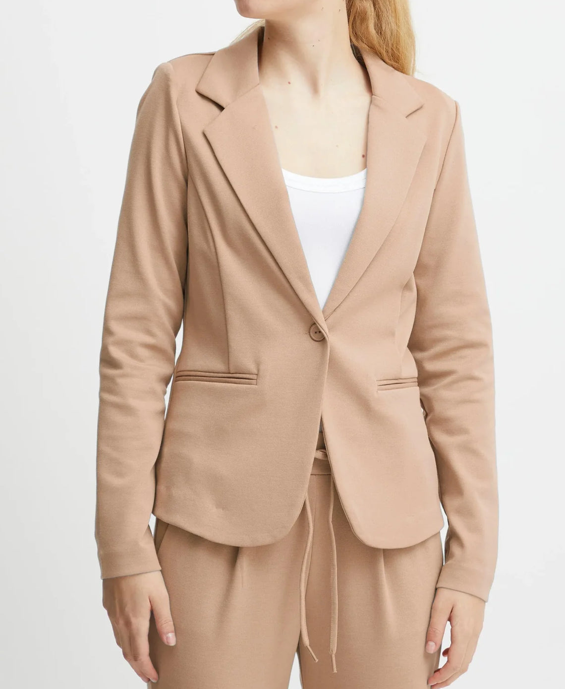 ICHI Kate Blazer - Tan