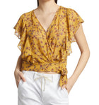 Paige Trista Silk Blouse - Tumeric