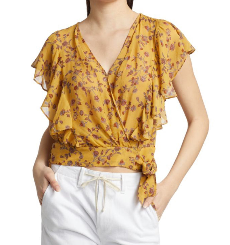 Paige Trista Silk Blouse - Tumeric