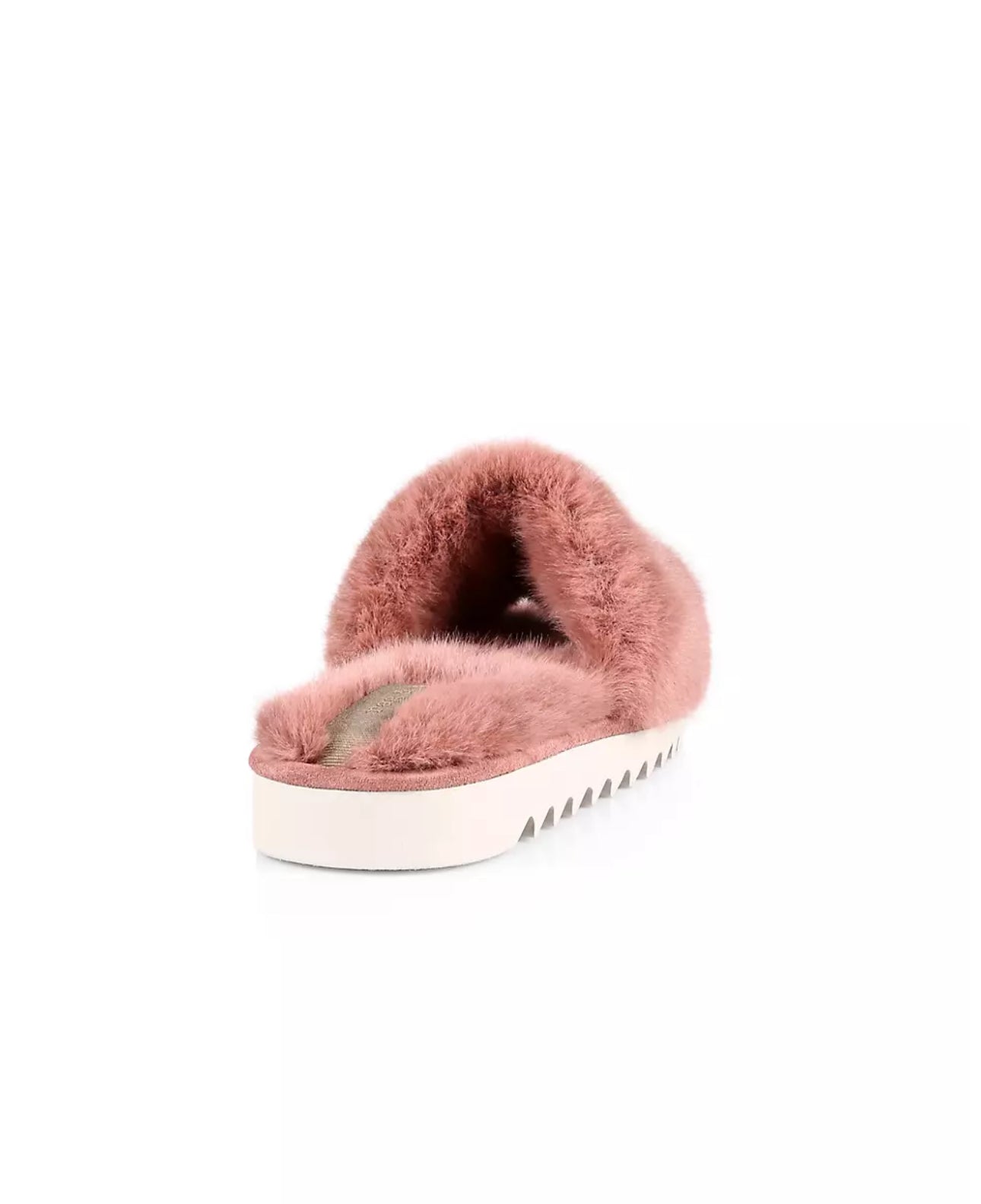 rag & bone Eira Faux Shearling Slides - Sweetie Rose