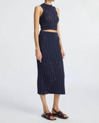 A.L.C. Jade Crochet Tank - Navy