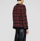 Anine Bing Cherry Plaid Lydia Jacket