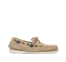 Sebago Portland Suede Fringe Boat Shoe - Camel