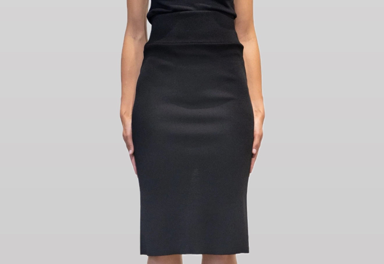 Ragdoll LA Sculpted Knit Skirt - Black