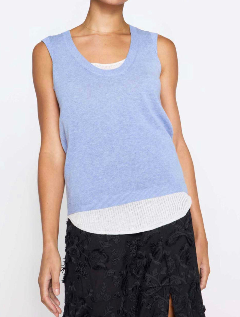 Brochu Walker The Loreen Looker Layered Tank - Zen Blue Combo