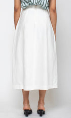 TELA Azalea Skirt - Optical White