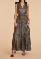 bishop + young LaLa Party Dress - Gold Metallic