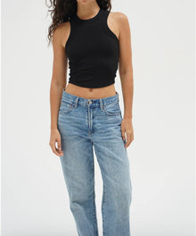 LNA Detra Ribbed Tank - Black