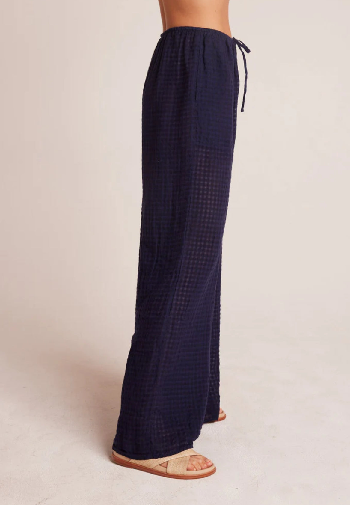 Bella Dahl Wide Leg Pocket Beach Pant - Tropic Navy