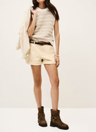 ba&sh Facha Shorts - Off-White