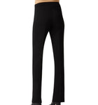 ecru Courtlandt Slim Bootcut Pant - Black