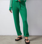 Monrow Boucle Knit Vintage Sweatpants - Parsley