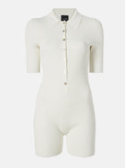 Le Ore Rimini Collared Playsuit - Pearl